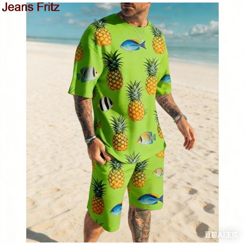 2026 Summer Men's Black White Flower Comfortable Breathable