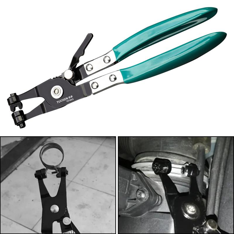 Car Hose Clamp Pliers Remover Tool Flexible Automobile Hose Clamp Puller Elbow/straight Pipe Clamp for Car  Exhaust Pipe C Clamp