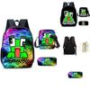 Unspeakable 3-teiliges Schulrucksack-Set mit großem Fassungsvermögen für Kinder