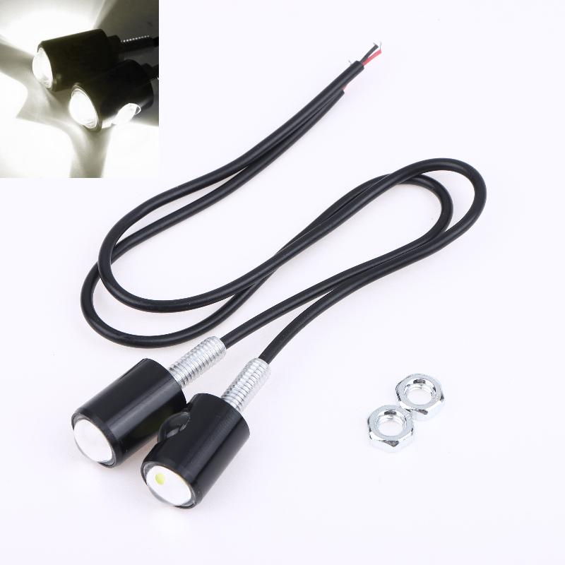 2PCS Motorcycle LED Eagle Eye Light Turn Signal Indicator Super Bright Led Motorbike Auto Rear Tail Brake Lamp Fog Driving Light