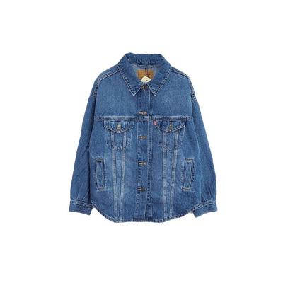 Levis Solid Color Vintage Denim Jacket Women Jackets Denim-Blue A08110000