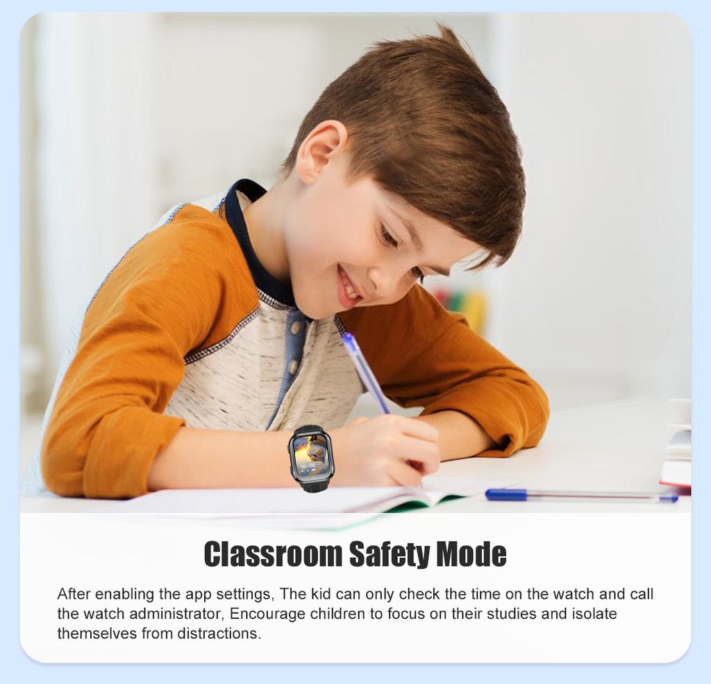 Original Factory Kids Smart Watch GPS Positioning No Disturb In Class Pink Purple Black Blue Colorful Design for Children SOS