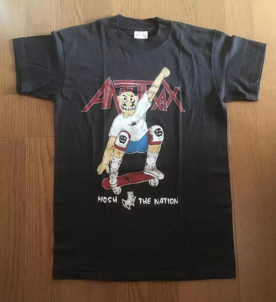 Винтажная футболка Anthrax Винтажная футболка Тур Концерт Полный размер от S до 5XL FL0554 Унисекс футболка XXL