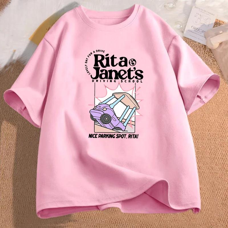 Rita Janet's Driving School T Shirt Women Men Funny Grpahic T Shirts Back To School Tee Shirt Women's Clothing Streetwear Shirt