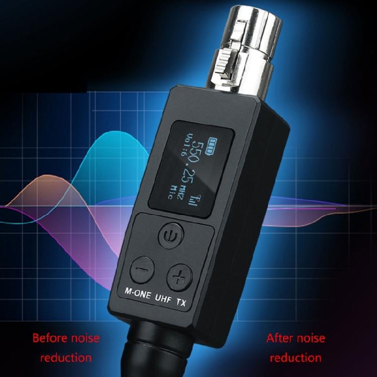 Convenient Wireless Microphone System Converter Built in 1000MAh Battery