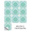 10 Pezzi Adesivi Piastrelle Mandala Boho - Decalcomanie Murali in PVC Lucido Cristallo - Murale Autoadesivo Impermeabile per Pavimento Cucina Bagno Decorazione Casa