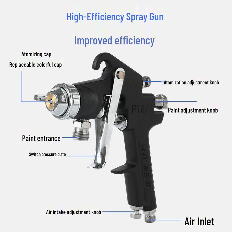 2L/5L/10L Colorful Real Stone Paint Spray Gun Pressure Pot Set