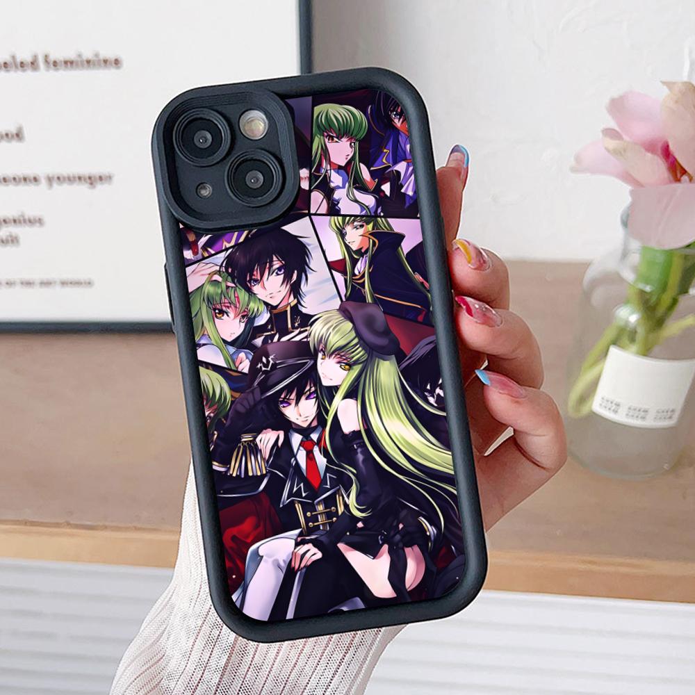 Anime Lelouch Phone Case for iPhone 17 16 15 14 13 12 11 Air Pro Max Plus Black Soft TPU Shockproof Cover