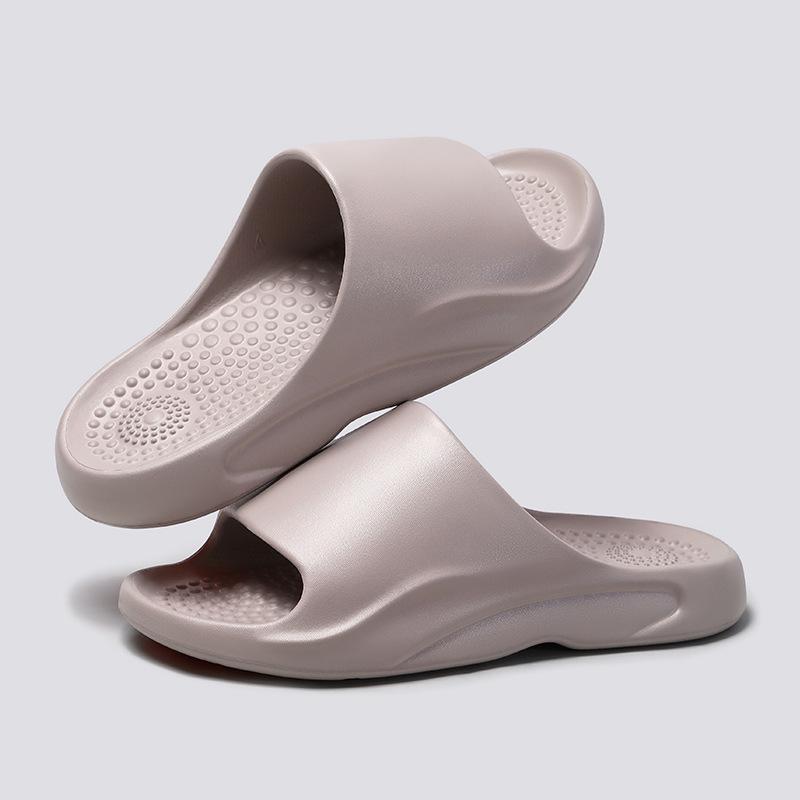 Fashion Non Slip Eva Bathroom Massage Insole Slippers for Women 2025 Summer New Thick Bottom Home Slides Woman Soft Sole Indoor Slippers