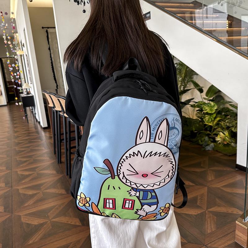 SchultaschenRucksack Lässig Vielseitig Modetrend Rucksack Mittelschule College-Student Schultasche Niedlicher Cartoon Dame CLE
