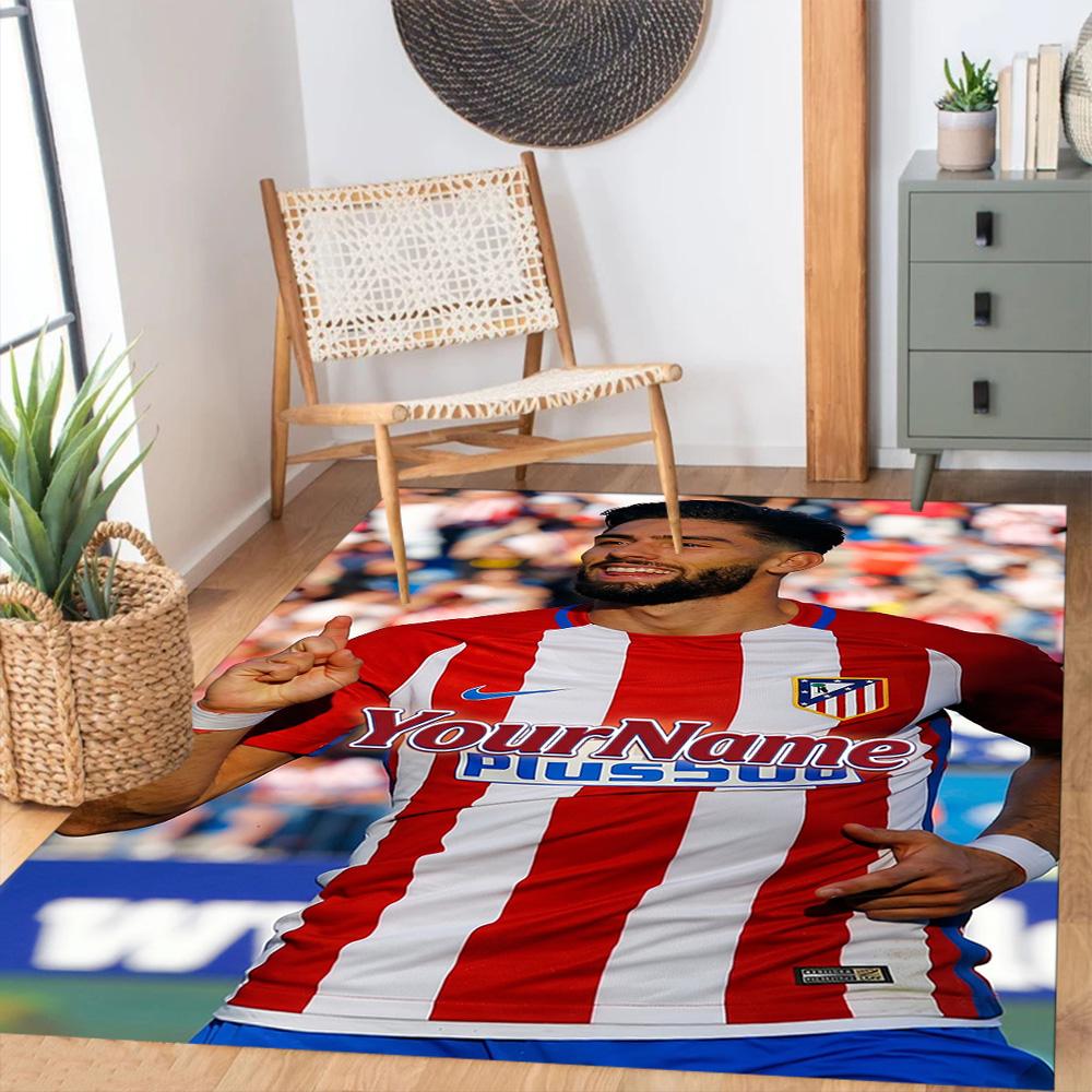 Atletico Madrid Customizable Name Floor Rug Office Rug Design for Bedrooms Outdoor Dormitory Decorate room Anti-slip Rug Decorate Offices