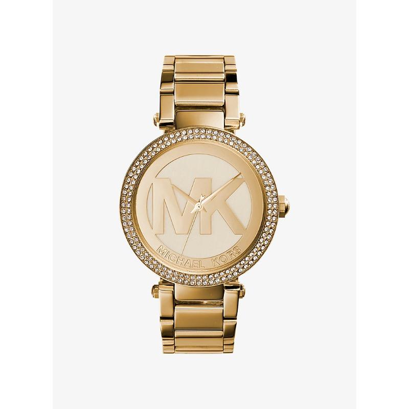Женские часы Michael Kors Parker с паве, золотистый тон, MK5784 золотой