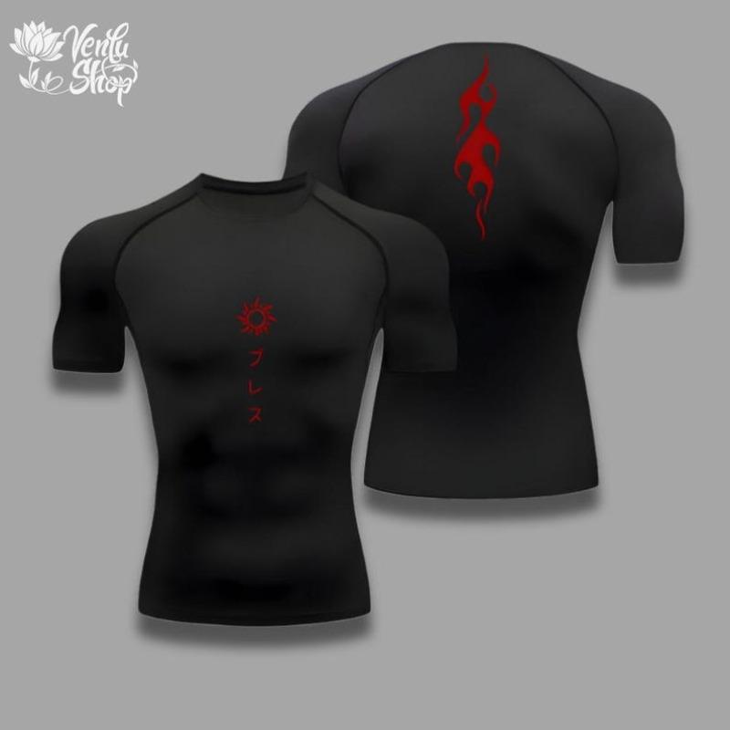 

Компрессор, Клинок, рассекающий демонов, Тандзиро Камадо, Хиноками Кагура, Дыхание Солнца, Аниме, Спортзал, Футболка, Спорт, Фитнес-одежда XXXL