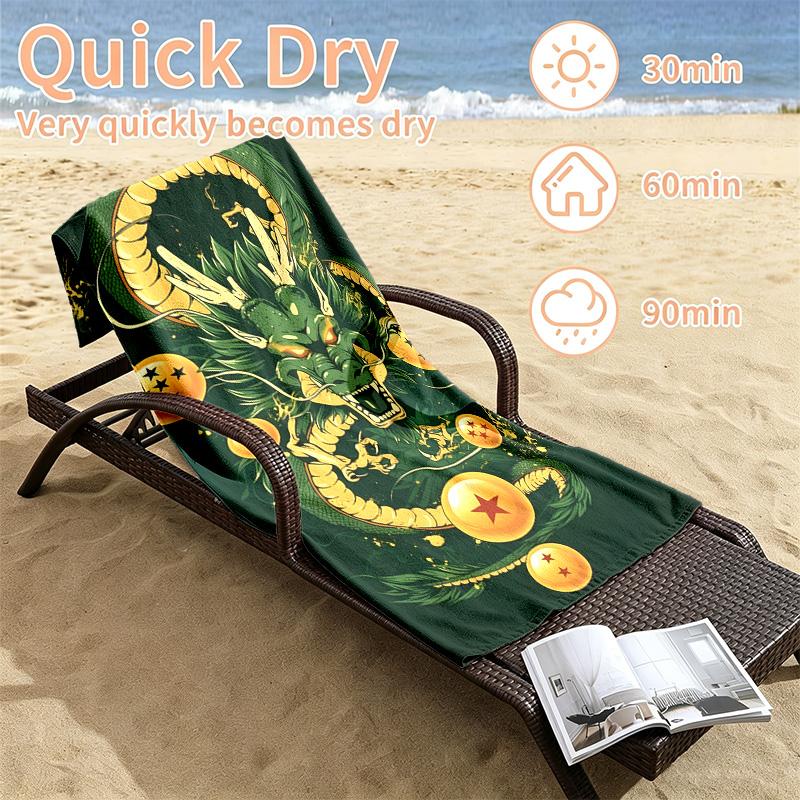 Dragon Ball Beach towels also serve as bath towels summer essential a musthave for the outdoors the beach and the pool