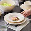 Hao Ya Light Luxury Embossed Ceramic Dinnerware Set