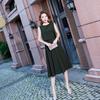 Dress New Temperament Dinner Dress Dignified Celebrity Short White Can Usually Wear Sleeveless Dress