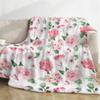 Colored Roses Printed Blanket for Sofa Bed Travel Camping Living Room Office Conditioning Blanket for All Seasons Gifts