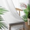 Tropical Green Plant Leaves Sheer Curtains For Living Room Bedroom Tulle Curtains Kitchen Window Treatments Panel Drapes
