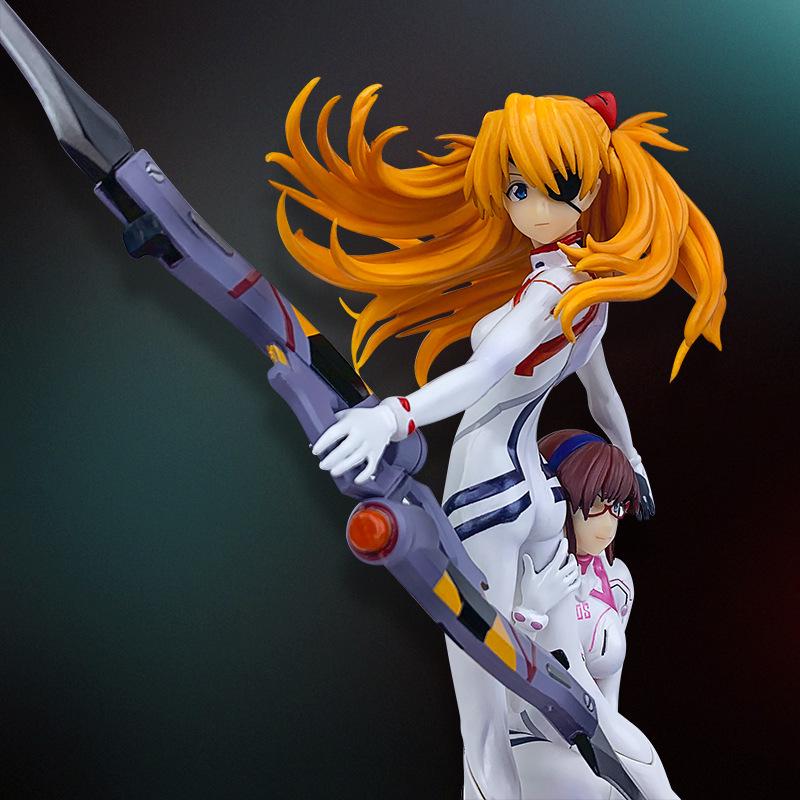 EVA Asuka & Maki Namie Dual Movie Scene Model Ornament Figure