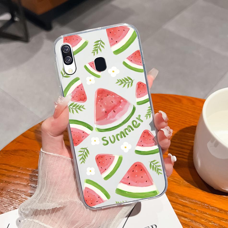 For Samsung Galaxy A40 A41 Phone Case Simple Creative Clear Back Cover For Samsung A 40 A 41 Soft TPU Silicone Anti Drop Fundas