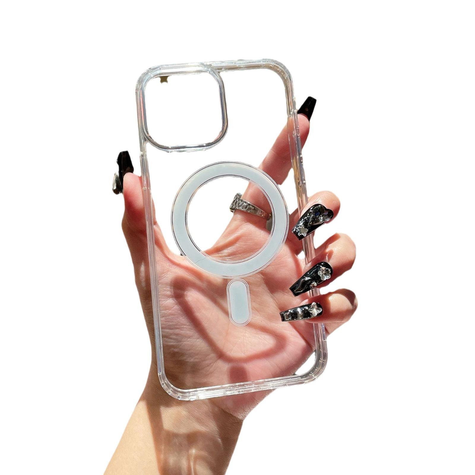 

All-inclusive 15 Anti-fall Phone Case for IPhone 15 for For IPhone 16 Promax for Apple Transparent Magnetic Phone Case For iPhone 17PROMAX