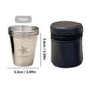 WORTHBUY Outdoor Practical Travel Stainless Steel Cups With Bag Portable Camping Mugs Whisky Wine Glasses Drinking Water Mug