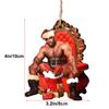 2Pcs Santa Gift Meme A Festive Mr. Wood Meme Funny Christmas Ornament Decoration