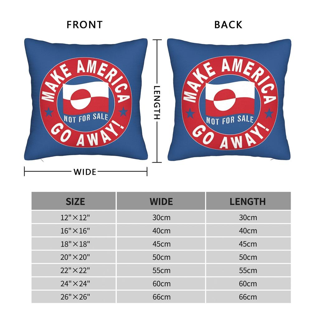 MAGA Greenland Pillowcase Polyester Cushion Cover Decorations Pillow Case Cover Bed Square 4545cm