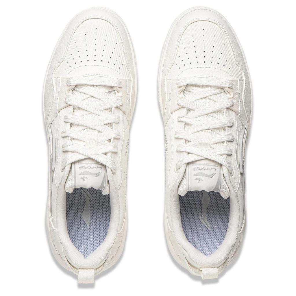 Li Ning Original Era Slip Resistant Cushioning Abrasion Resistant Breathable Height Increasing Low top Skateboard Shoes AGCU337-3