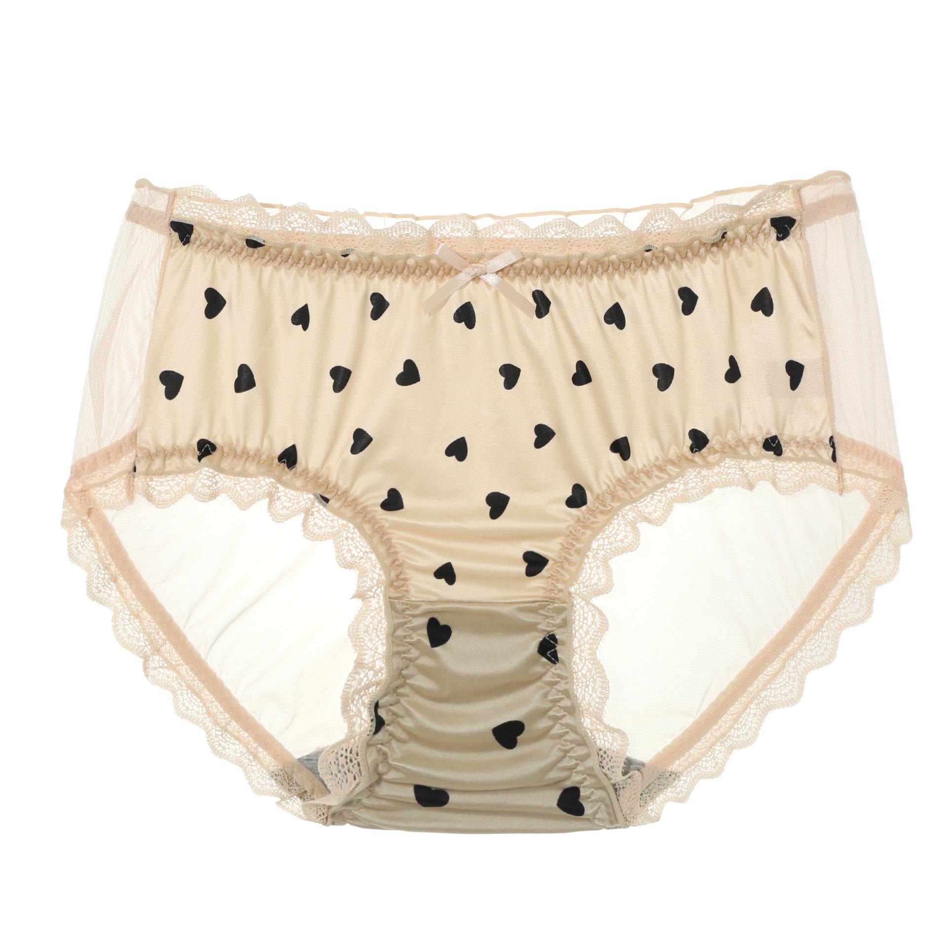 

Сексуальные кружевные сетчатые бесшовные женские трусики-слипы большого размера - Ледяной шелк для полных ММ 200-300 цзинь Fits 110-170 Jin