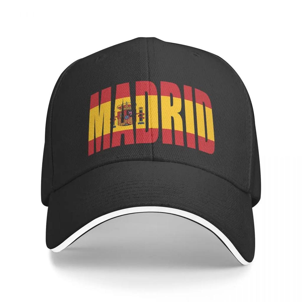 Madrid Baseball Cap The Capital of Spain Trendy Trucker Hat Summer Unisex Outdoor Fashion Printed Snapback Cap