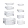 Acrylic Cube Display Box Riser 5 Sided Food Display Stand Buffet Riser for Jewelry Collectibles Cosmetics Collection Cake