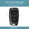 Auto Shell Keyless Leather Tpu Remote Key Fob Case Cover For Hyundai Genesis Ix35 I30 Sonata Tucson Verna Accent Venue Elantra