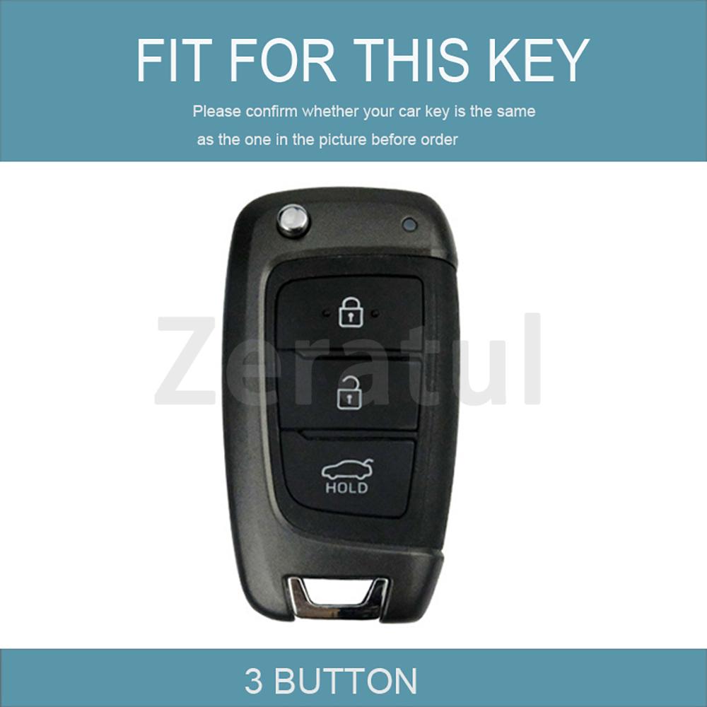 Auto Shell Keyless Leather Tpu Remote Key Fob Case Cover For Hyundai Genesis Ix35 I30 Sonata Tucson Verna Accent Venue Elantra