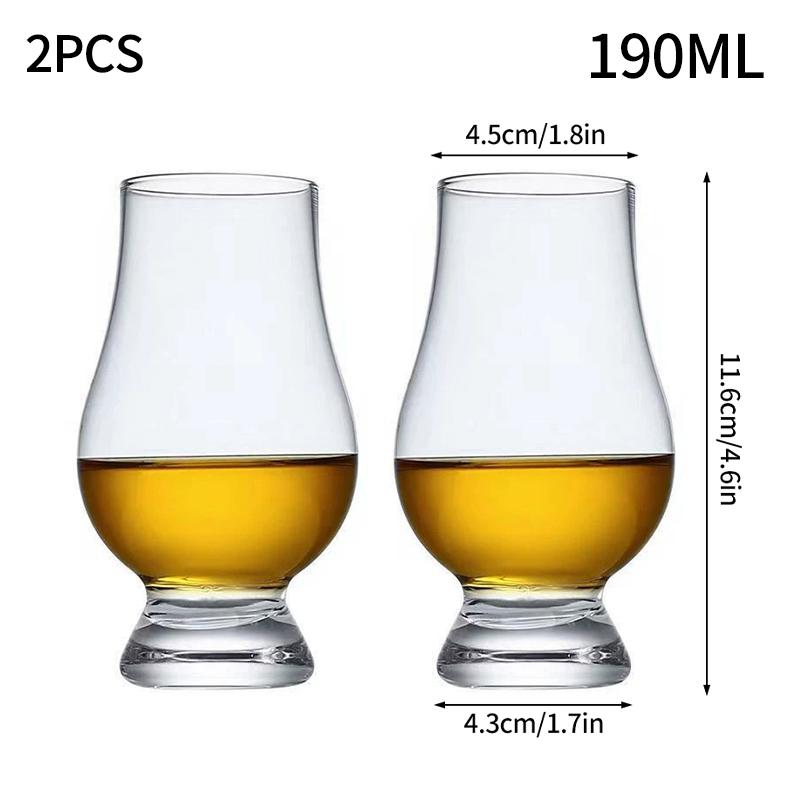 1/2/4/6 stk Whiskeyglass Scotch Likør Barutstyr Øl Brennevin Vinglass XO Whiskey Krystallglasskopp Scotch Likør Vinglass