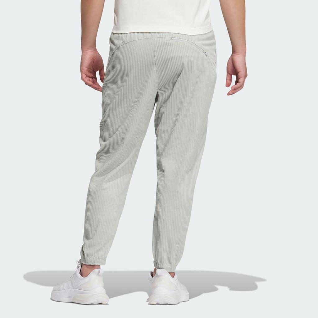 Adidas Lounge 7/8 Pants Solid Color Drawstring Cuffed Knit Sports Pants Men Pants Silver-Gray IQ1390