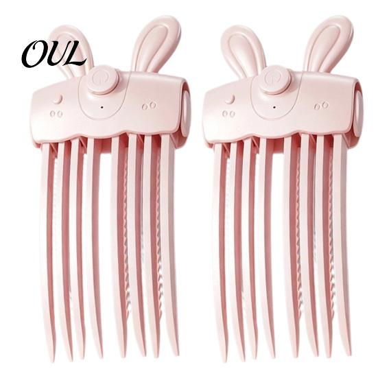Hair Root Volumizer Clip 1/2Pcs Heated Volume Clip, Cordless Lifter Comb with 2 Travel Size Care Device Heat Settings, USB Rechargeable Volumizing for
