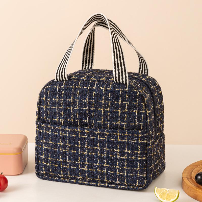 Simple Insulated Lunch Bag Thermal Outdoor Food Box Insulation Cooler Bento Bag Large Capacity Cooler Bag Women Storage Banto
