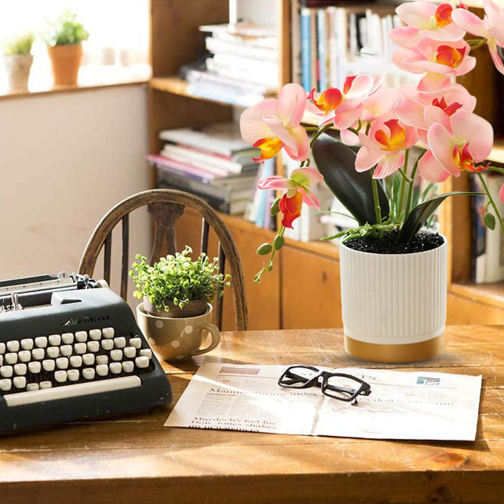 Artificial Flower 13 Inch Decoration Gold-bottomed Home