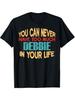 Lustiges Debbie Namenswitz T-Shirt Schwarzes T-Shirt Mit Buntem Buchstabenaufdruck Perfektes Geburtstagsgeschenk Rundhals Ganzjahreskleidung Große Größen Erhältlich