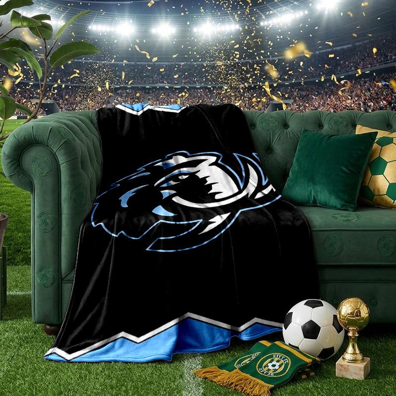 Mammoth Hockey Throws Blanket Flannel Blankets Plush for Couch Bed Gifts for Men Women Travel Picnic Blanket Christmas Fan Gifts