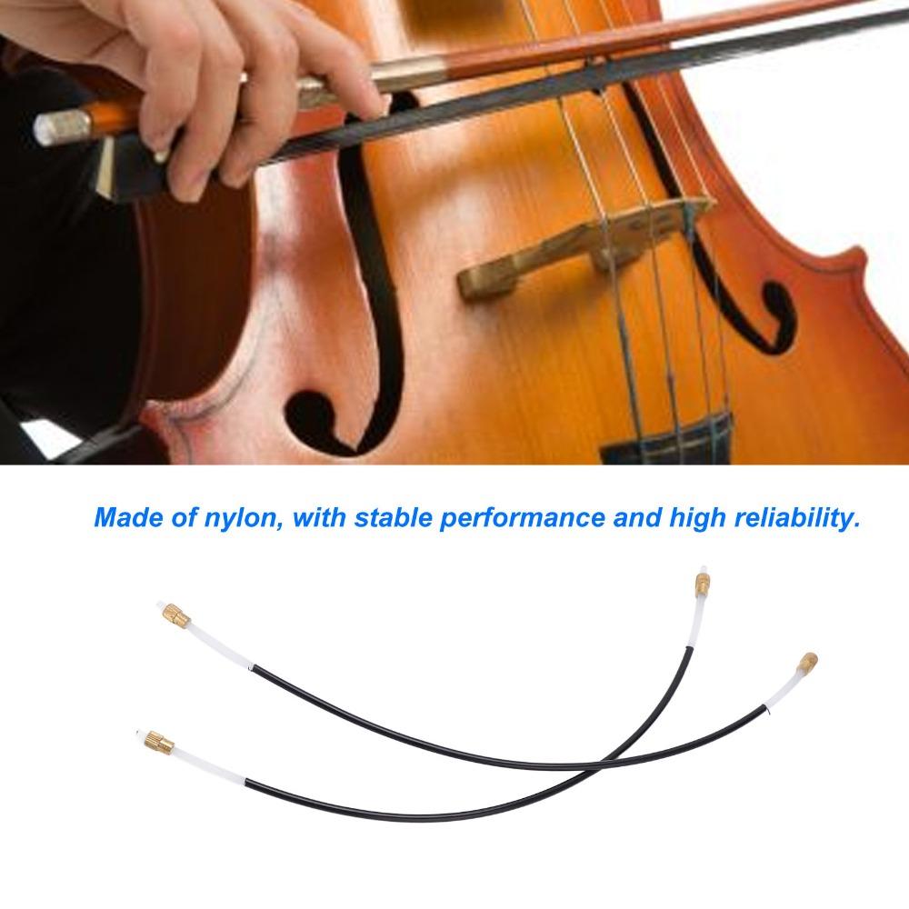 2pcs Nylon Material Violin Tailpiece Set Black Color Cello Tailpiece  For 3/4 4/4 Cello
