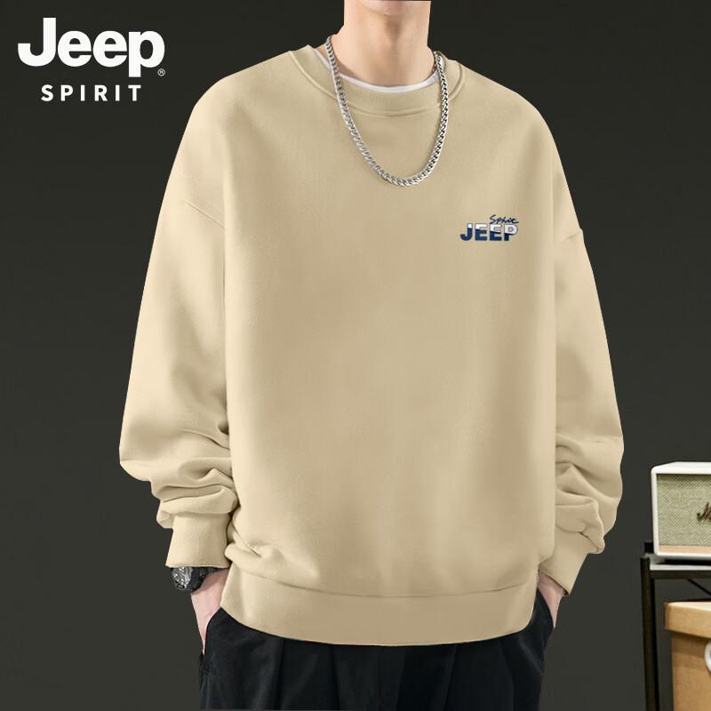 JEEP SPIRIT Men s Long Sleeve Logo Sweatshirt L