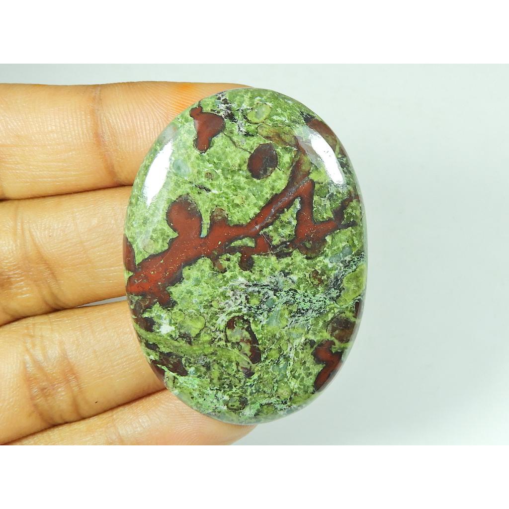 32X46X06 MM Natural Dragon Jasper Oval Shape Cabochon Loose Gemstone 94Cts. SY-497