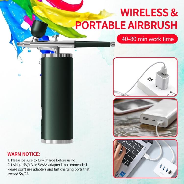 Intelligent Face Sprayer Mist Maker Portable Moisturizing Device Airbrush Set with Compressor For Sensitive Complexion