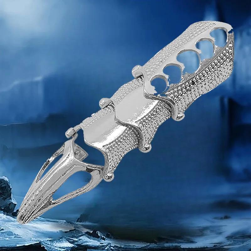 Multiple Models Punk Knight Skull Armour Knuckle Finger Rings for Women Gothic Adjustable Trend Ring Party Jewelry Men Women