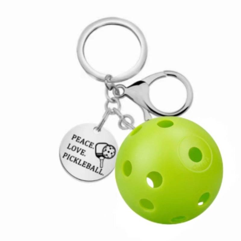 Practical Pickleball Keyring Mobile Phone Hangings Accessory Keychain Pendant Cute Backpack Charm Pickleball Lover Gifts