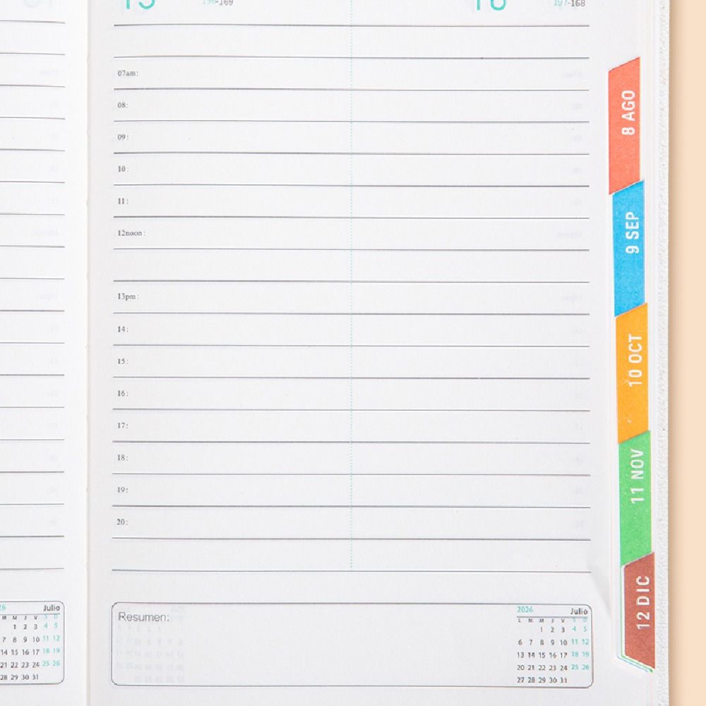 Wear-resistant 2026 Schedule Planner Notepad 12 Months To-do List Notebook  Student