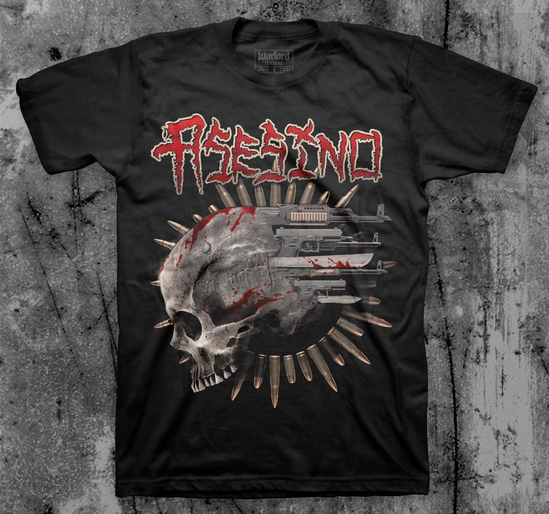 Asesino Weaponized Skull T Shirt S