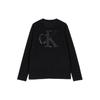 Calvin Klein Logo Print Crew Neck Long Sleeve T-Shirt Men Tops Black J319474-BEH